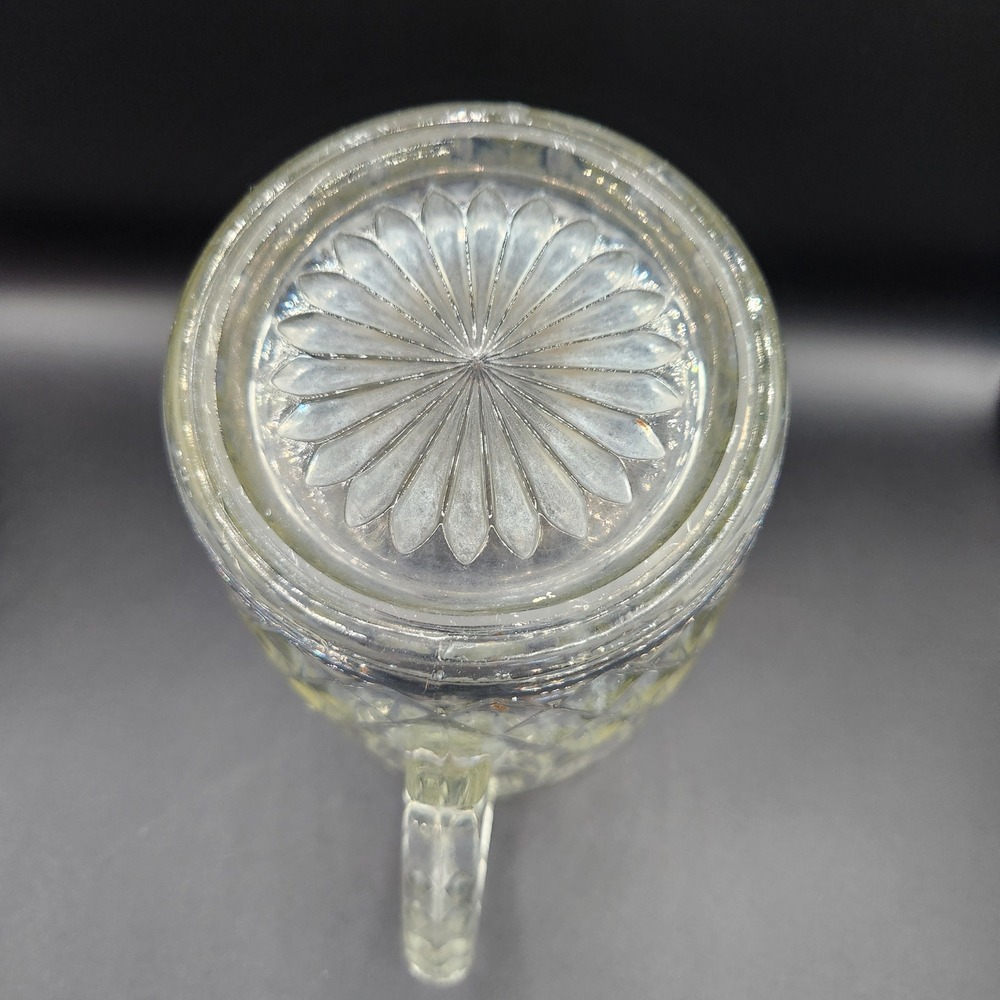 Beautiful Vintage Heavy Glass Pitcher - Picture 6 of 6